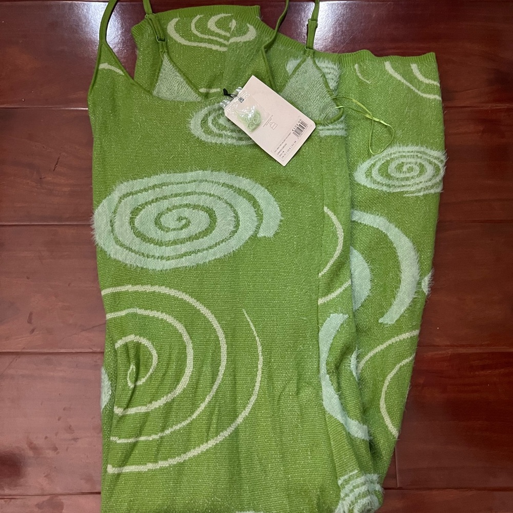 NWT House of Sunny Green Midi Dress Size 6